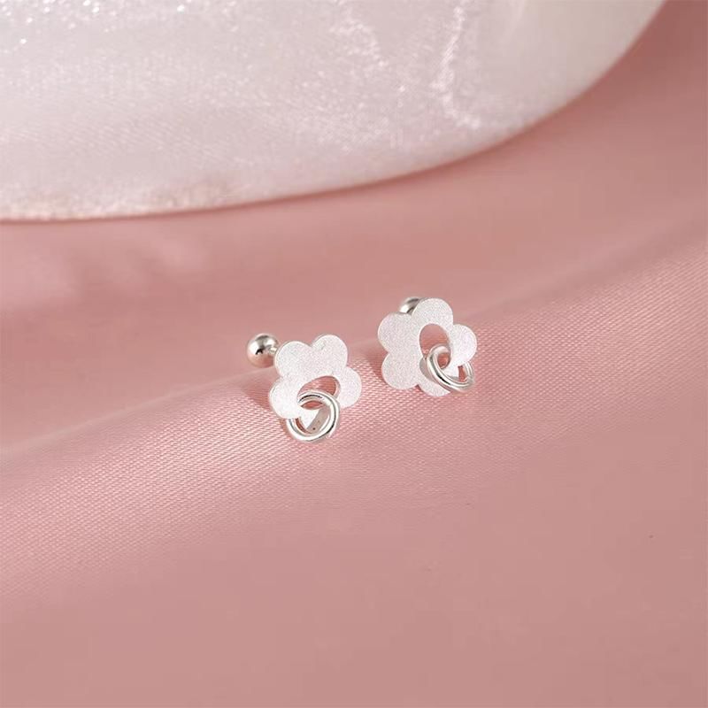 Flower S925 Sterling Silver Stud Earring mySite