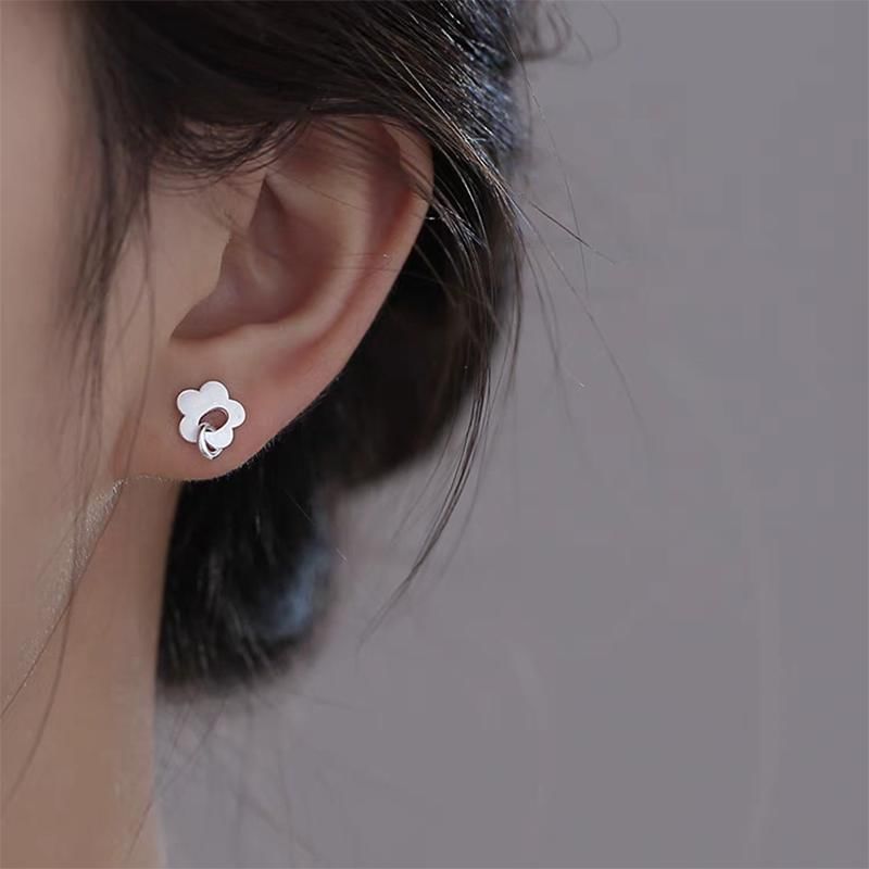 Flower S925 Sterling Silver Stud Earring mySite