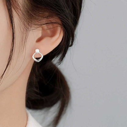 Geometric Alloy Drop Earring mySite