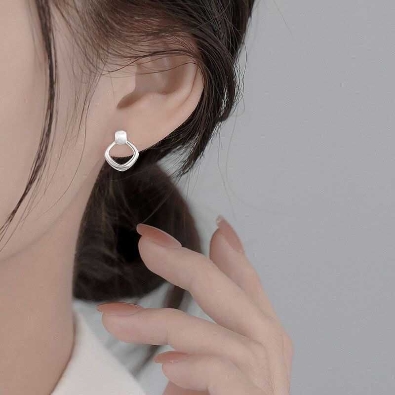 Geometric Alloy Drop Earring mySite