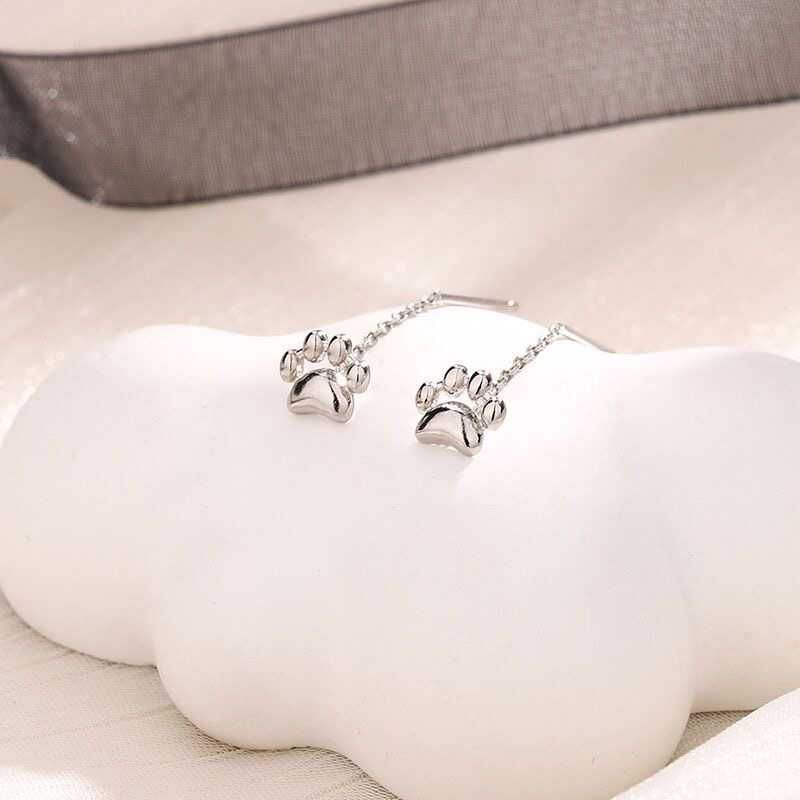 Cat Paw Alloy Threader Earring mySite