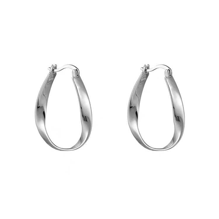 Twisted Alloy Hoop Earring mySite