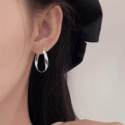 Twisted Alloy Hoop Earring mySite