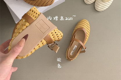 Two Tone Woven Mary Jane Shoes SpreePicky