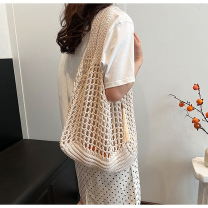 Crochet Plain Tote Bag mySite