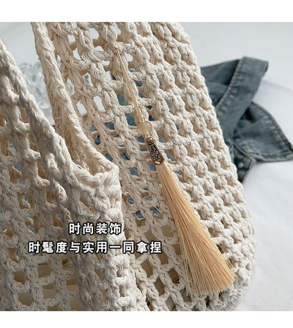 Crochet Plain Tote Bag mySite