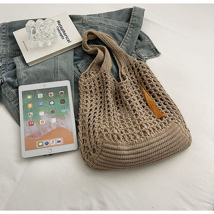 Crochet Plain Tote Bag mySite