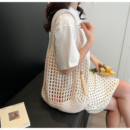 Crochet Plain Tote Bag mySite