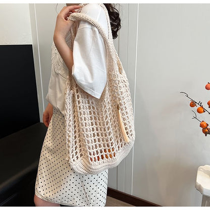 Crochet Plain Tote Bag mySite