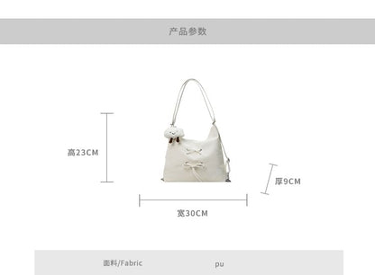 Lace Up Chain Tote Bag SpreePicky