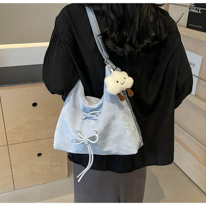 Lace Up Chain Tote Bag SpreePicky