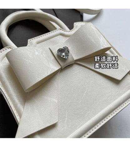 Bow Top Handle Crossbody Bag SpreePicky