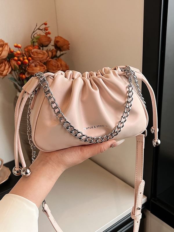 Drawstring Chain Crossbody Bag SpreePicky