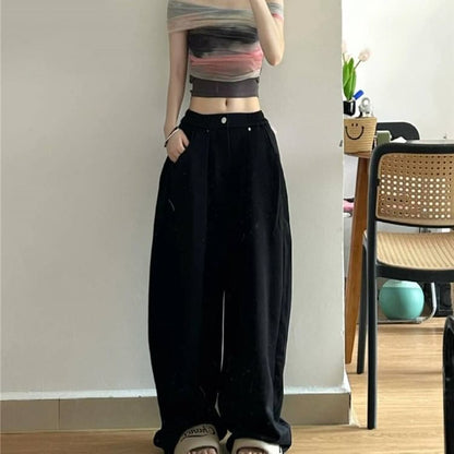 High Rise Wide Leg Sweatpants (Various Designs) SpreePicky