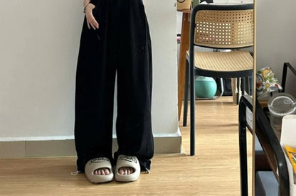 High Rise Wide Leg Sweatpants (Various Designs) SpreePicky