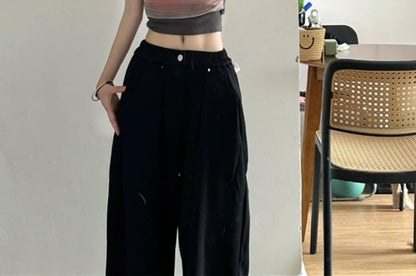 High Rise Wide Leg Sweatpants (Various Designs) SpreePicky