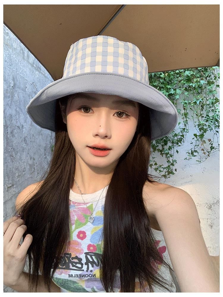 Plaid Reversible Bucket Hat SpreePicky