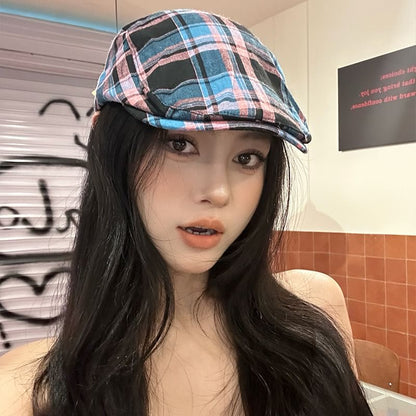 Plaid Flat Cap SpreePicky