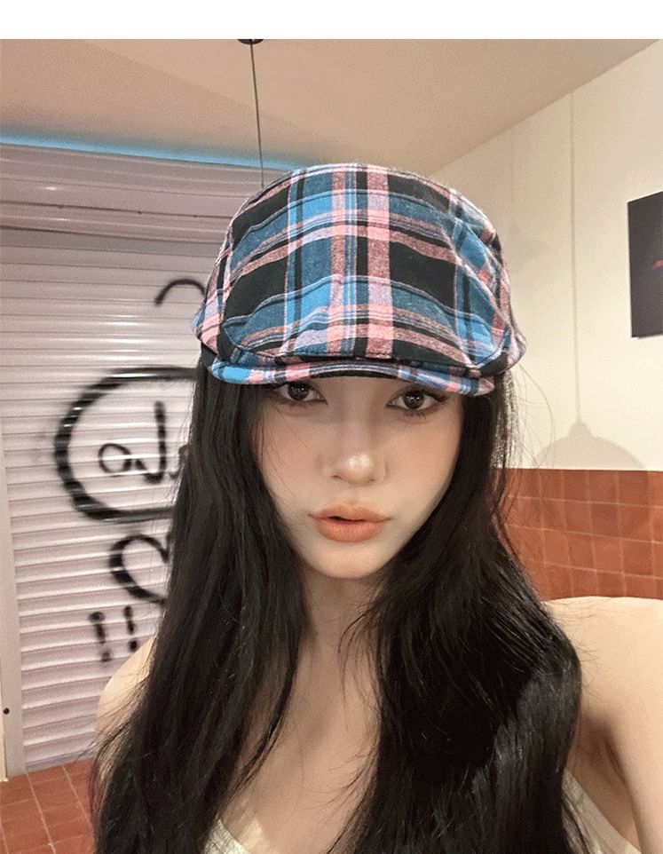 Plaid Flat Cap SpreePicky