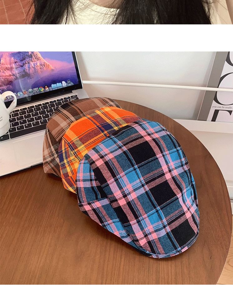 Plaid Flat Cap SpreePicky