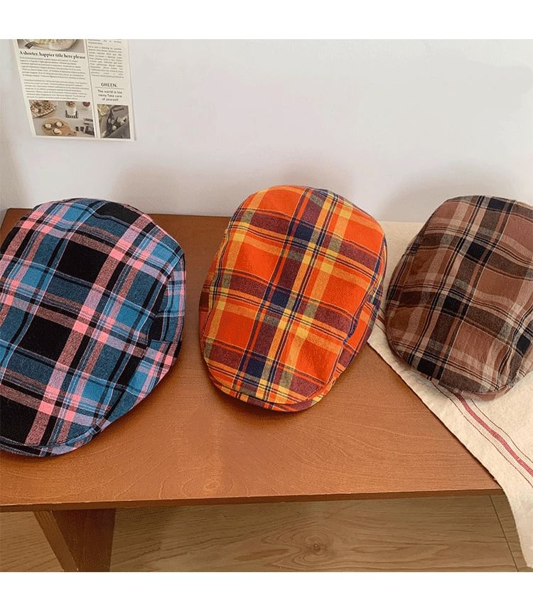 Plaid Flat Cap SpreePicky