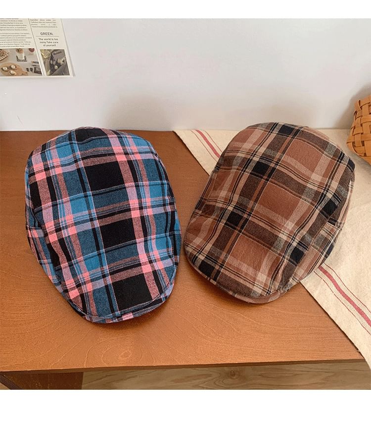 Plaid Flat Cap SpreePicky