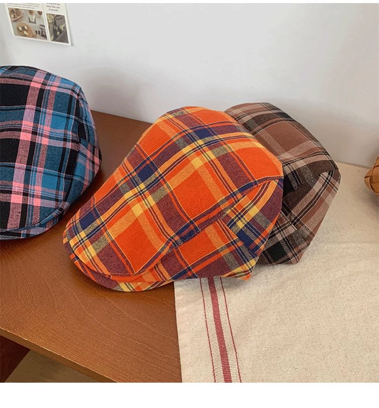 Plaid Flat Cap SpreePicky