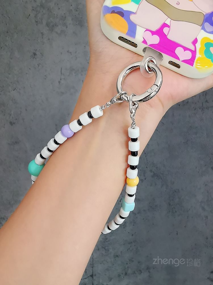 Bead Phone Lanyard with Lanyard Pad SpreePicky