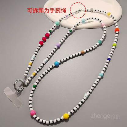 Bead Phone Lanyard with Lanyard Pad SpreePicky