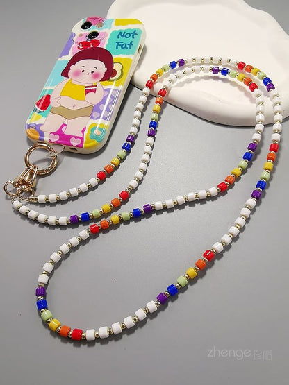 Bead Phone Lanyard with Lanyard Pad SpreePicky