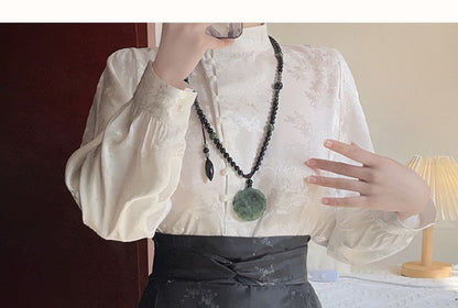 Flower Hanfu Blouse / Maxi Skirt / Set SpreePicky