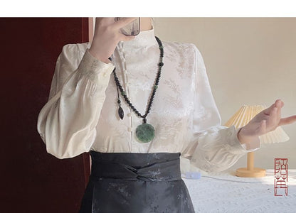 Flower Hanfu Blouse / Maxi Skirt / Set SpreePicky