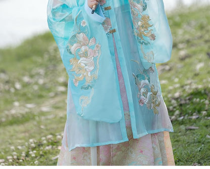 Flower Embroidered Hanfu Set SpreePicky