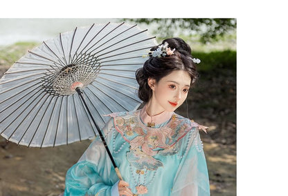 Flower Embroidered Hanfu Set SpreePicky