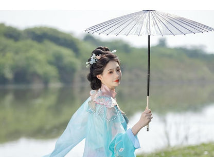 Flower Embroidered Hanfu Set SpreePicky