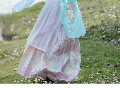 Flower Embroidered Hanfu Set SpreePicky