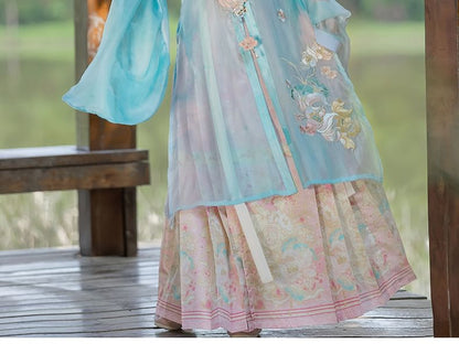 Flower Embroidered Hanfu Set SpreePicky