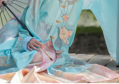 Flower Embroidered Hanfu Set SpreePicky