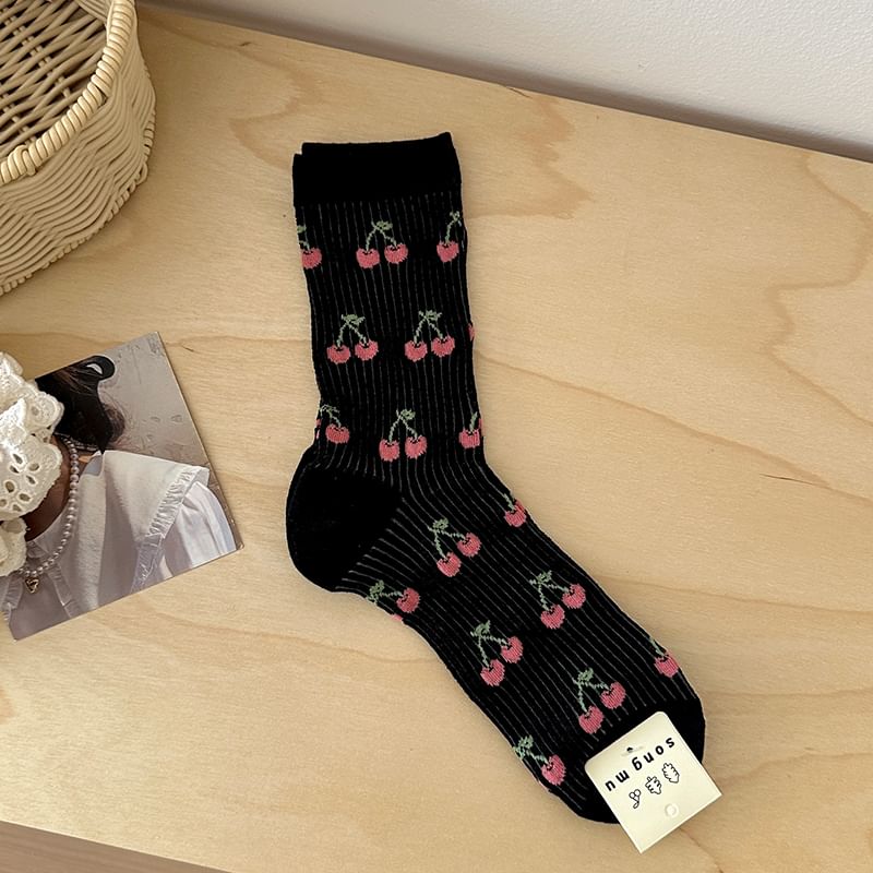 Patterned / Bow Accent Socks SpreePicky