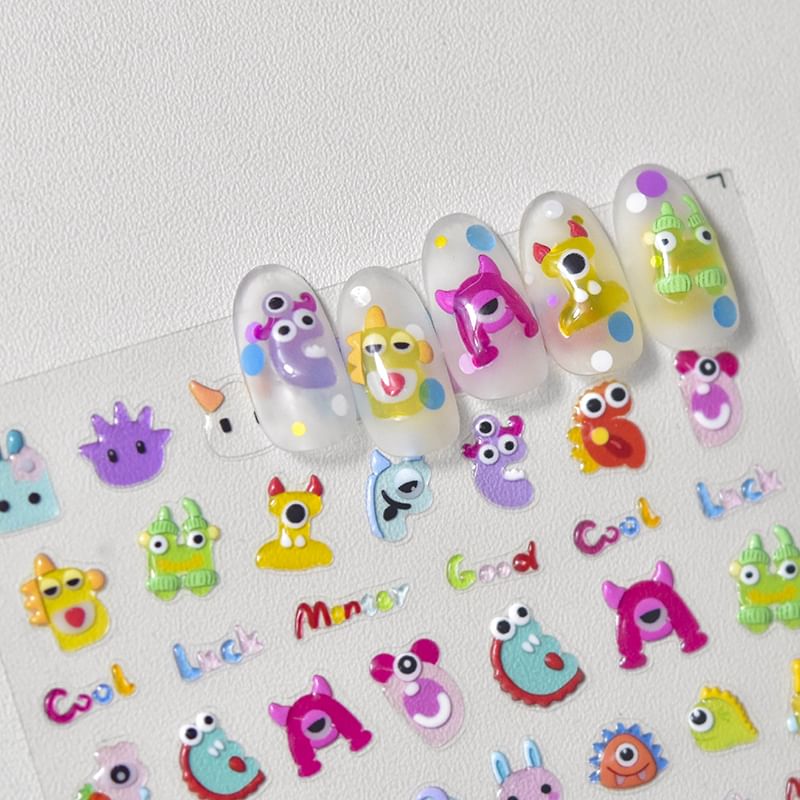 Monster Nail Art Stickers SpreePicky