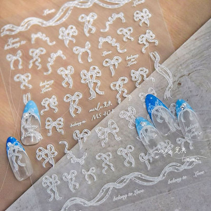 Ribbon Nail Art Stickers SpreePicky