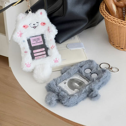 Animal Chenille Card Holder Keyring (Various Designs) SpreePicky