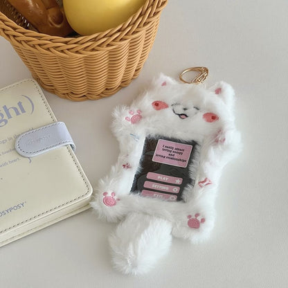 Animal Chenille Card Holder Keyring (Various Designs) SpreePicky