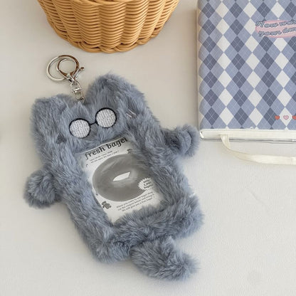 Animal Chenille Card Holder Keyring (Various Designs) SpreePicky