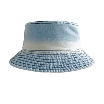 Gradient Washed Denim Bucket Hat SpreePicky