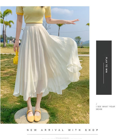 High Waist Plain Midi A mySite