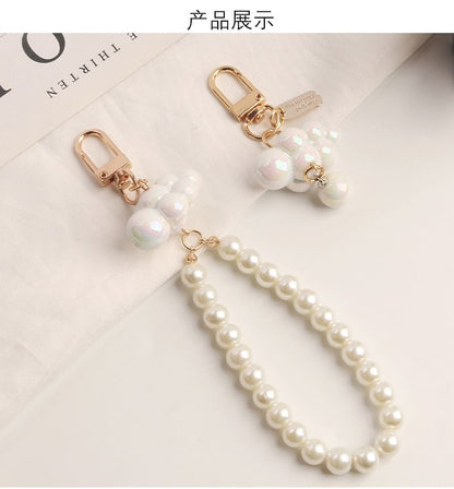 Cloud Faux Pearl Bag Charm Keyring Phone (Various Designs) SpreePicky