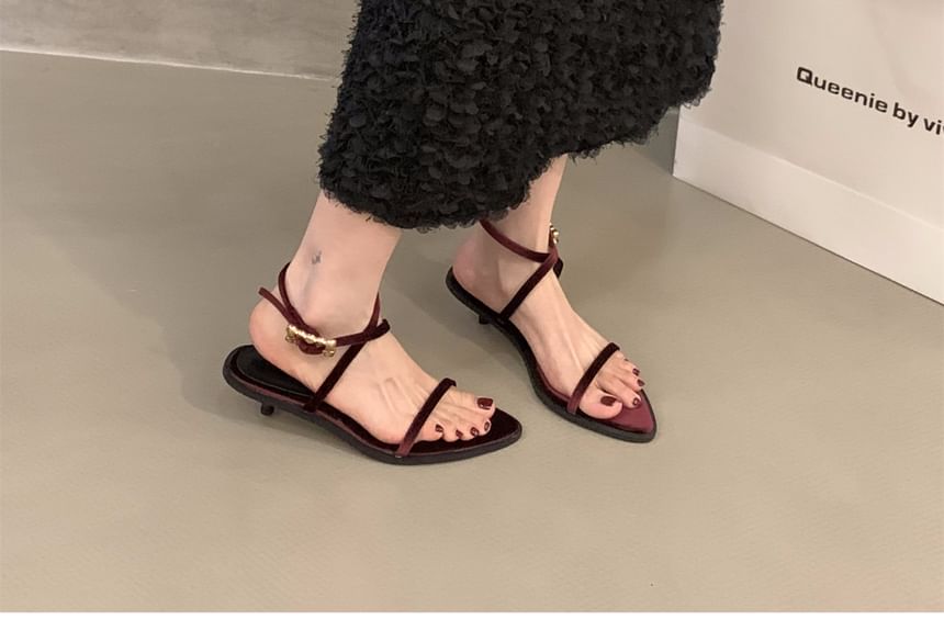 Pointy Cross Strap Sandals SpreePicky