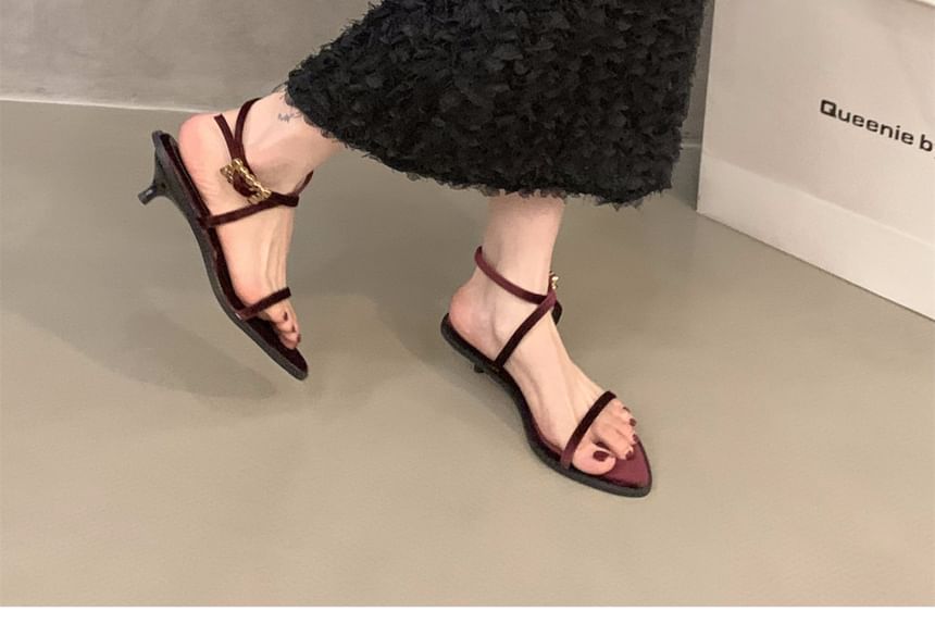 Pointy Cross Strap Sandals SpreePicky