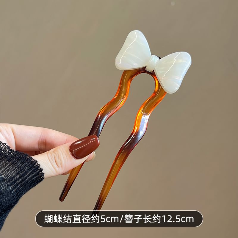 Bow Acetate Hair Stick SpreePicky